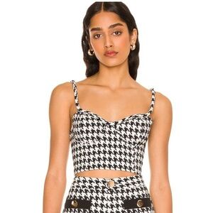 Lovers and Friends Marina Bustier in Black & White